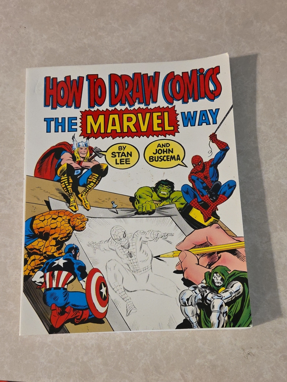 Marvel How To Draw Comics Guide — White, Red, Blue, Yellow, Green